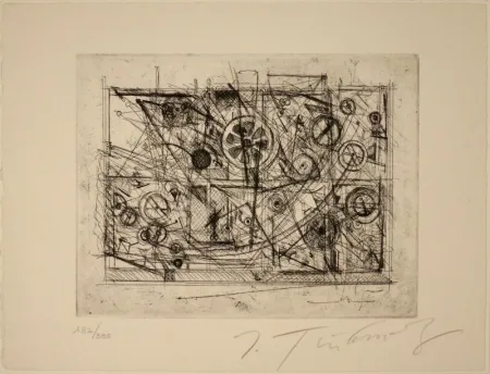Aguafuerte Tinguely - Metaharmonie III