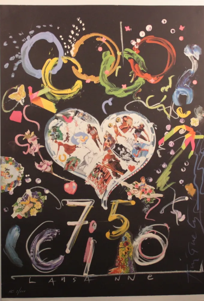 Litografía Tinguely - Olympic centennial