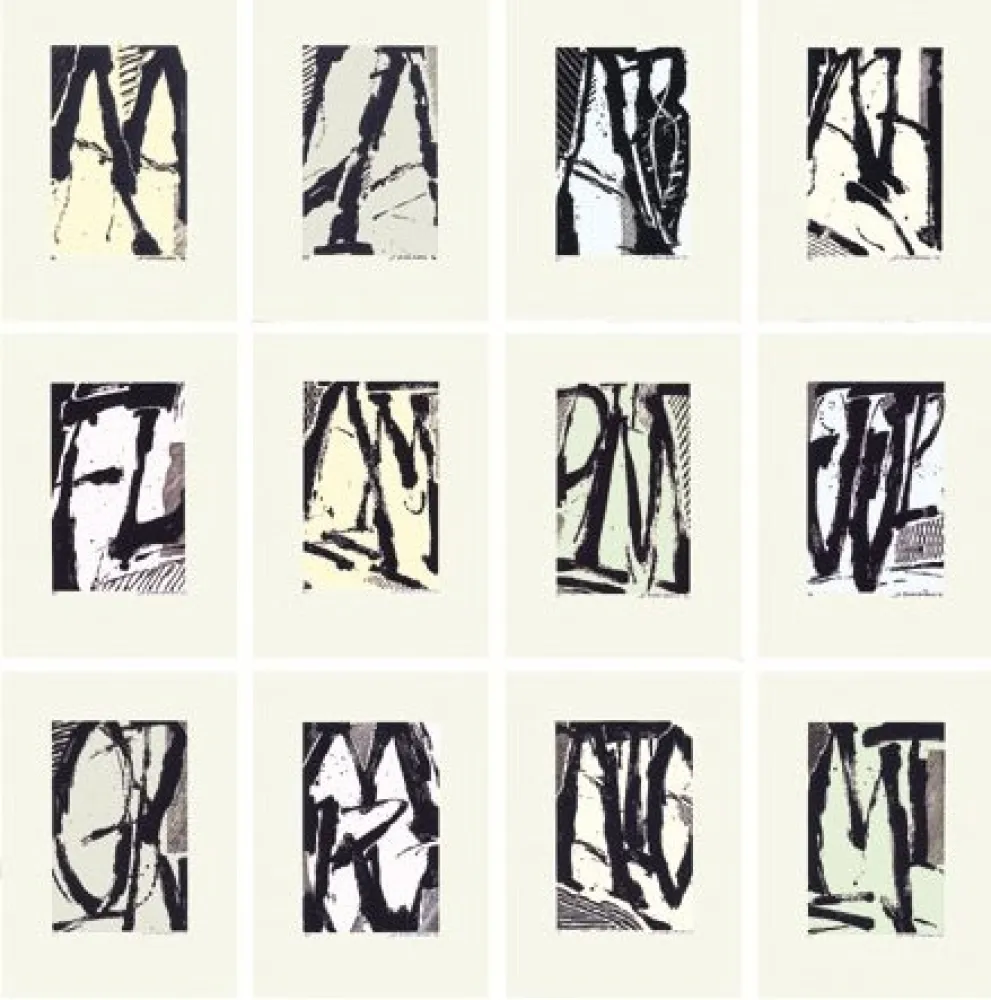 Serigrafía Titus Carmel - Cairn - 12 sérigraphies 