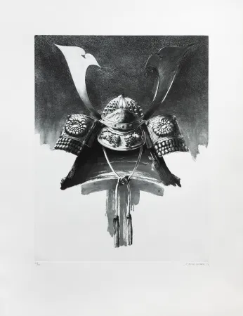 Grabado Titus Carmel - Casque de Nikko I 