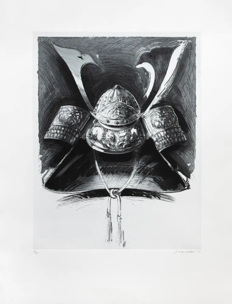 Grabado Titus Carmel - Casque de Nikko II