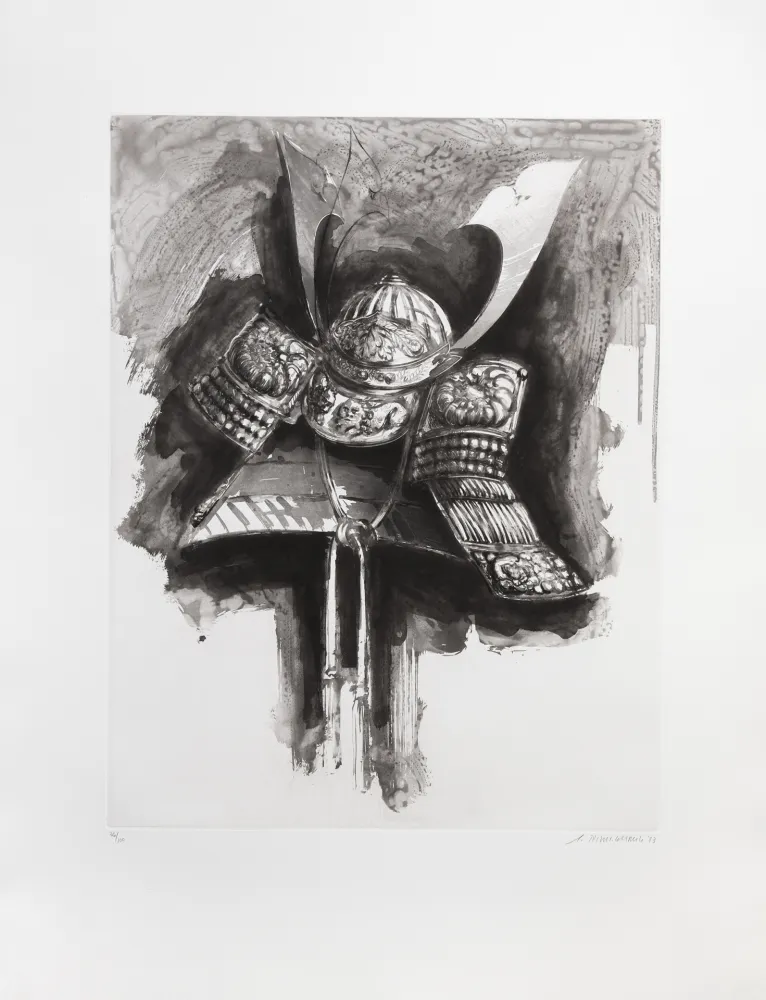 Grabado Titus Carmel - Casque de Nikko IV