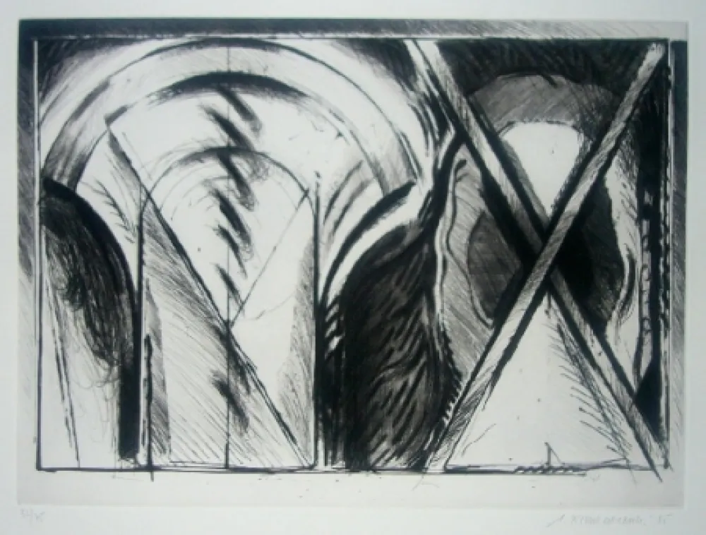 Aguatinta Titus Carmel - Chancay VII