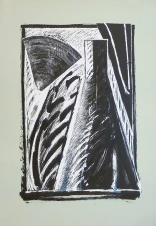 Litografía Titus Carmel - Composition