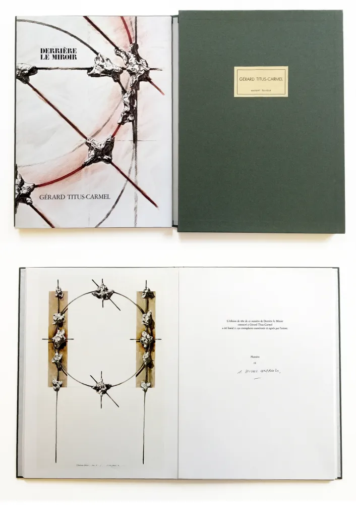 Libro Ilustrado Titus Carmel - Derrière le Miroir n° 243. GÉRARD TITUS-CARMEL (Janvier 1981). TIRAGE DE LUXE SIGNÉ.