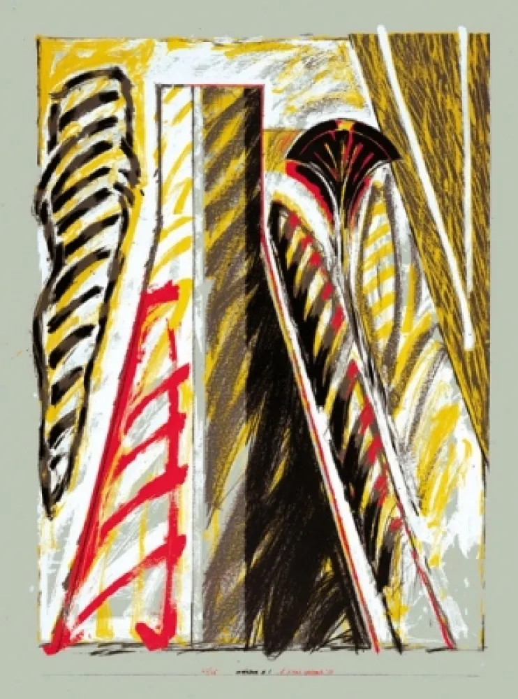 Litografía Titus Carmel - Interieur