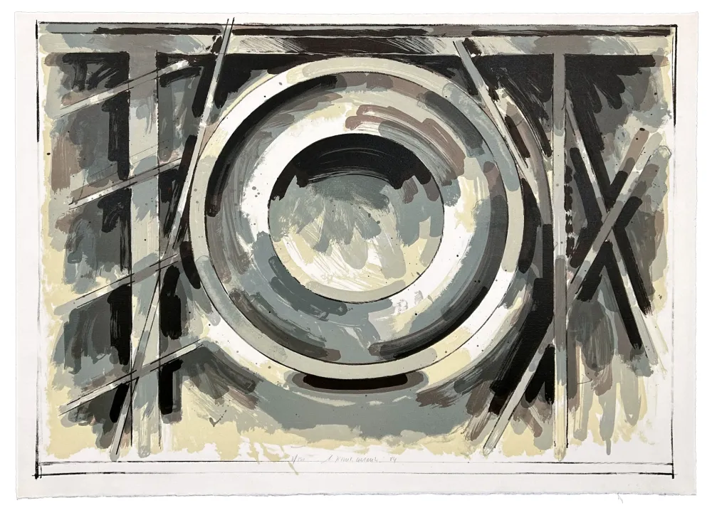 Litografía Titus Carmel - Sans titre 1