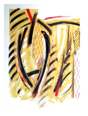 Litografía Titus Carmel - Tournant de l'hiver