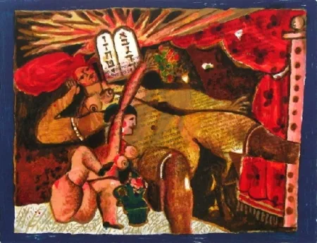 Litografía Tobiasse - Cantique des cantiques v