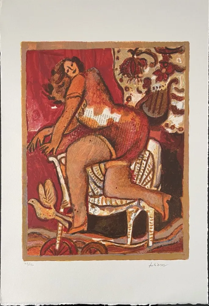 Litografía Tobiasse - Cantiques des Cantiques