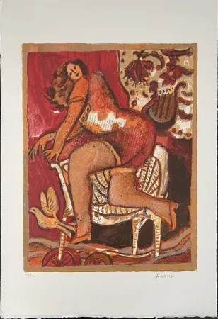 Litografía Tobiasse - Cantiques des Cantiques