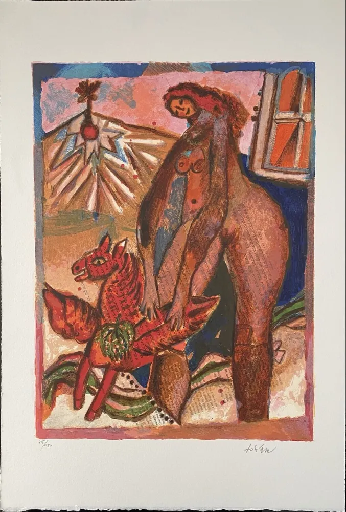 Litografía Tobiasse - Cantiques des Cantiques