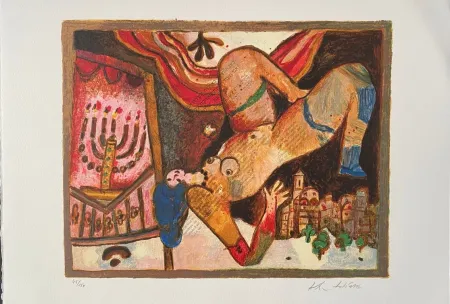 Litografía Tobiasse - Cantiques des Cantiques