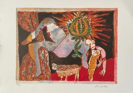 Litografía Tobiasse - Cantiques des Cantiques