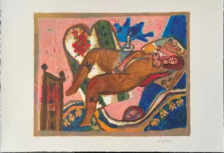 Litografía Tobiasse - Cantiques des Cantiques