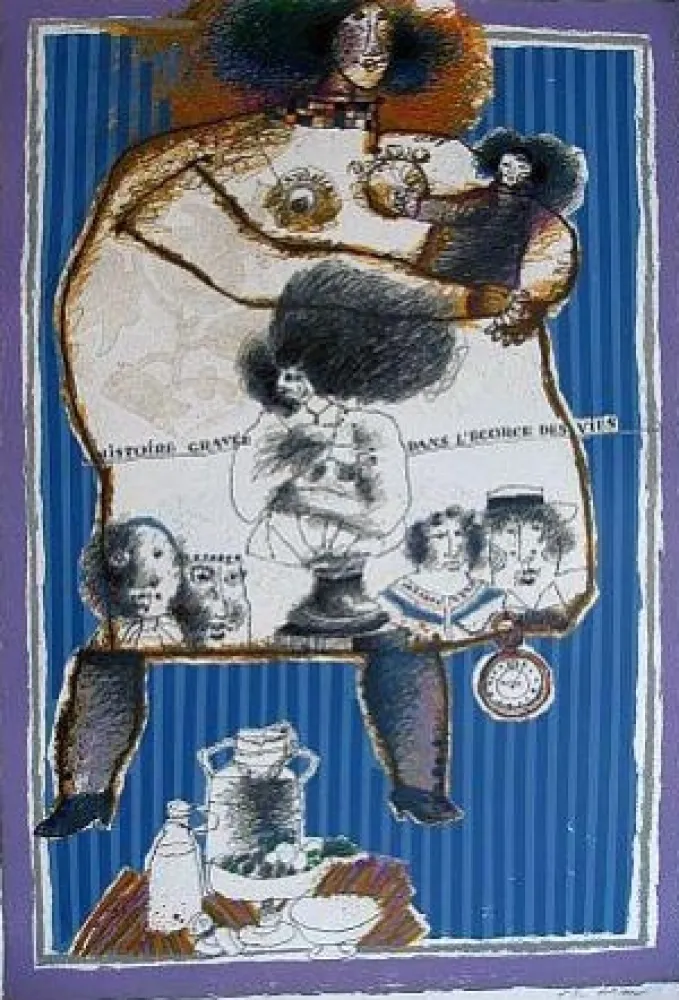 Litografía Tobiasse - Composition