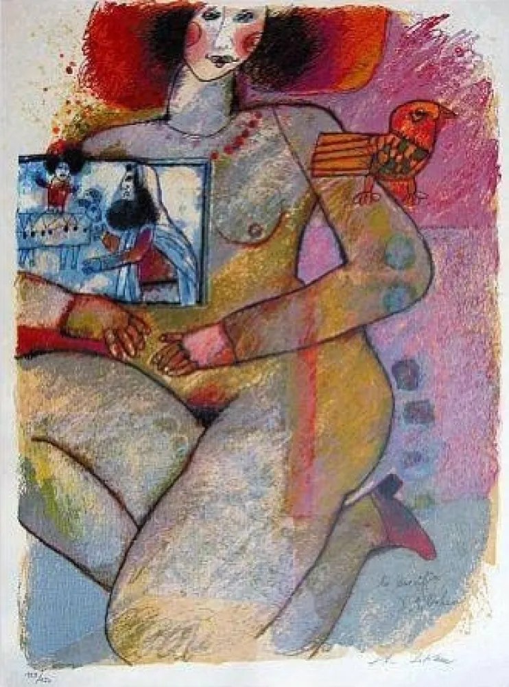 Litografía Tobiasse - Composition