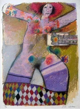 Litografía Tobiasse - Composition