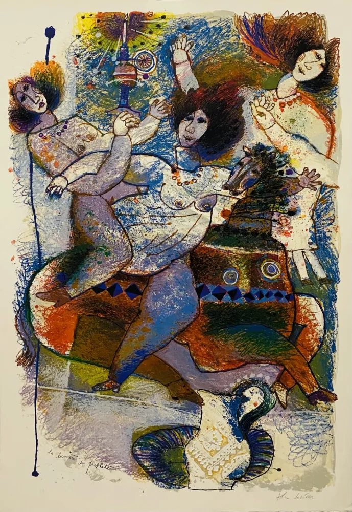 Litografía Tobiasse - La Lumière du Prophète