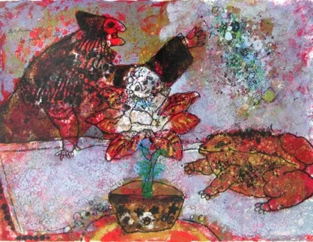 Litografía Tobiasse - La petite poussette, circa 1980