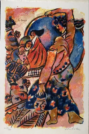 Litografía Tobiasse - La Source