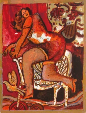 Litografía Tobiasse - Le cantique des cantiques II