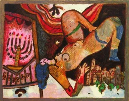 Litografía Tobiasse - Le cantique des cantiques III