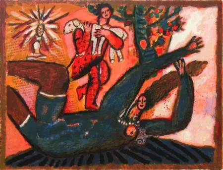 Litografía Tobiasse - Le cantique des cantiques IV