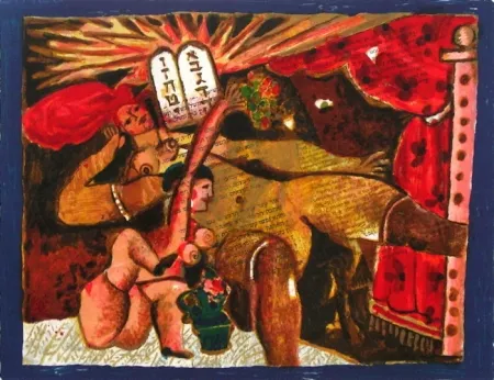 Litografía Tobiasse - Le cantique des cantiques V