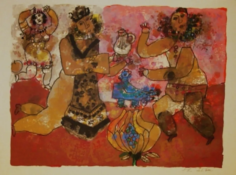 Litografía Tobiasse - Sans titre