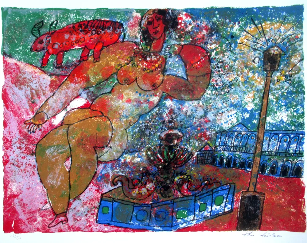 Litografía Tobiasse - The Song of Songs 2