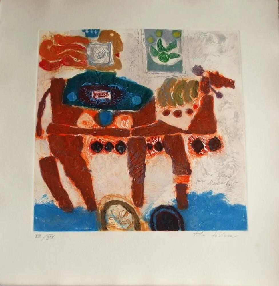 Grabado Tobiasse - Une fleur pour Mardochée