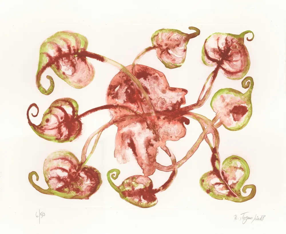 Litografía Toguo - Blowing Headache