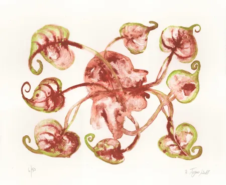 Litografía Toguo - Blowing Headache