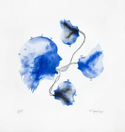 Grabado Toguo - Sanaga