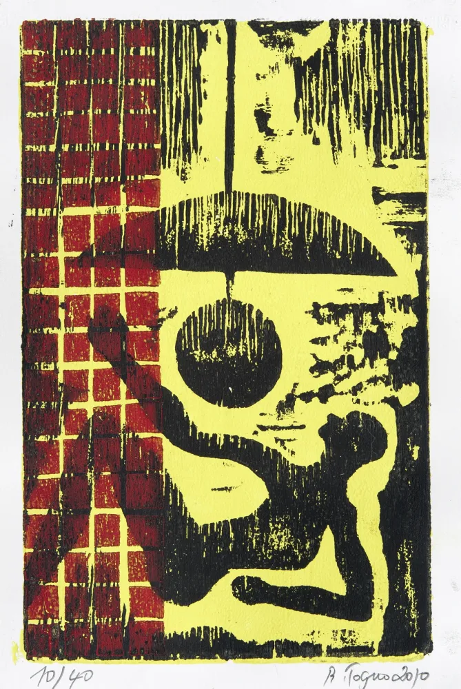 Grabado En Madera Toguo - The Long Night