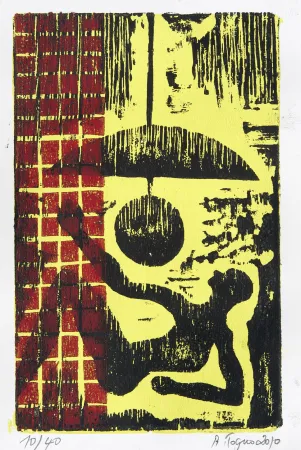 Grabado En Madera Toguo - The Long Night