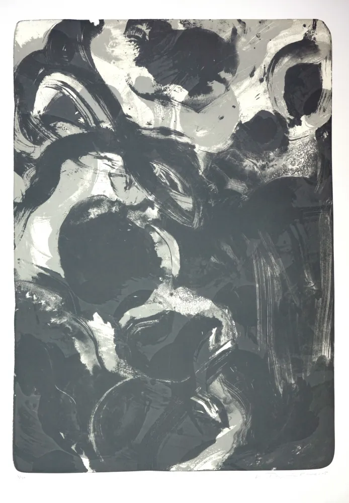 Litografía Tøjner - Recherche de formes dispersées IV