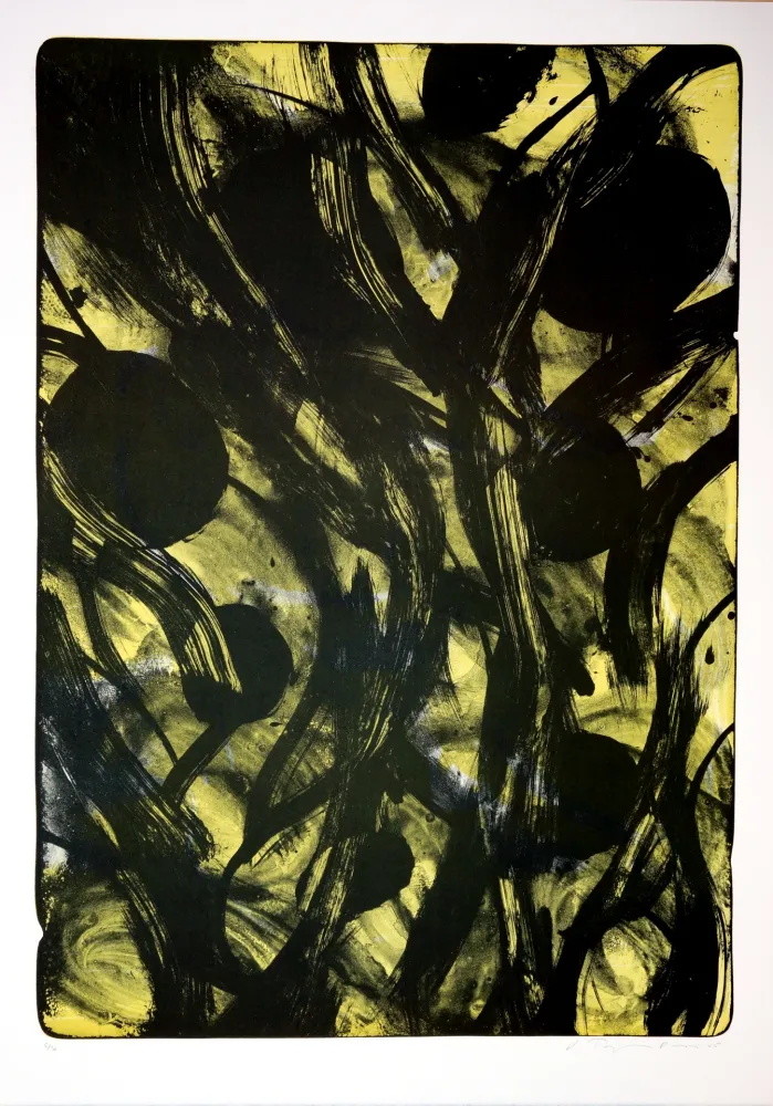 Litografía Tøjner - Recherche de formes dispersées V