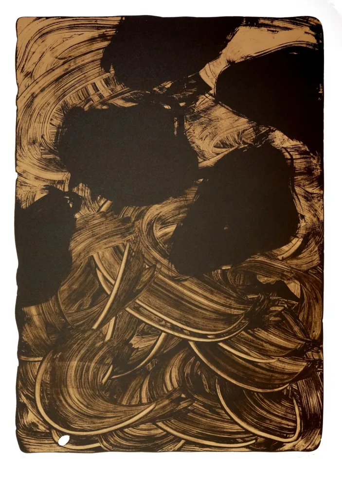 Litografía Tøjner - Recherche de formes dispersées VIII