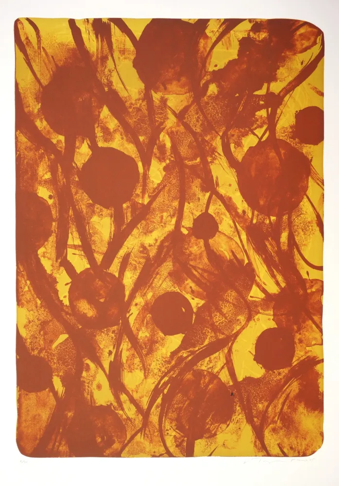 Litografía Tøjner - Recherche des formes dispersées III