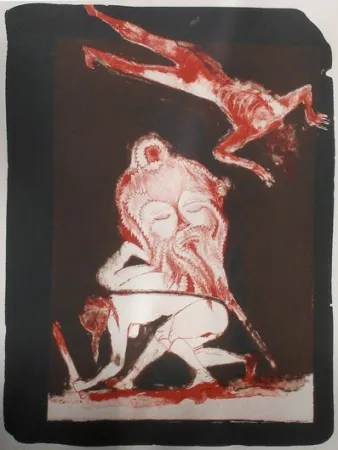 Litografía Toledo - El decapitado