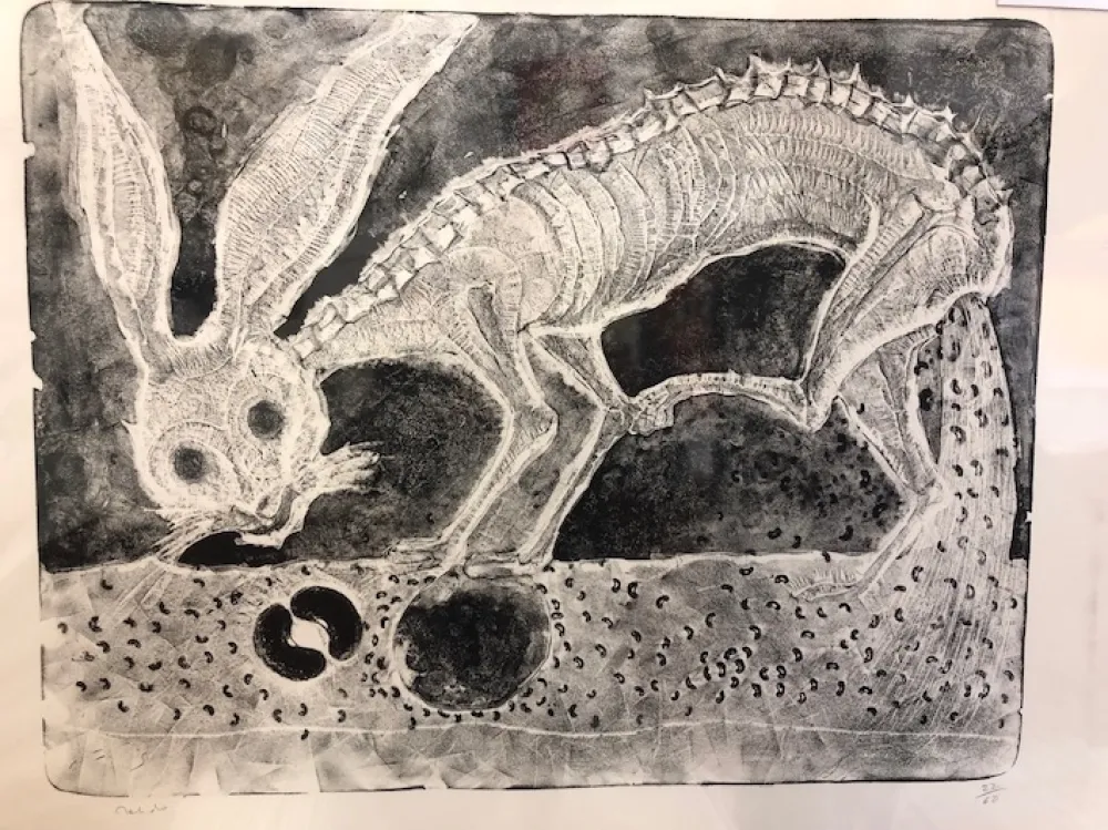 Litografía Toledo - El origin del frijol