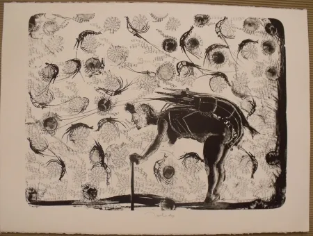 Litografía Toledo - La pescadora