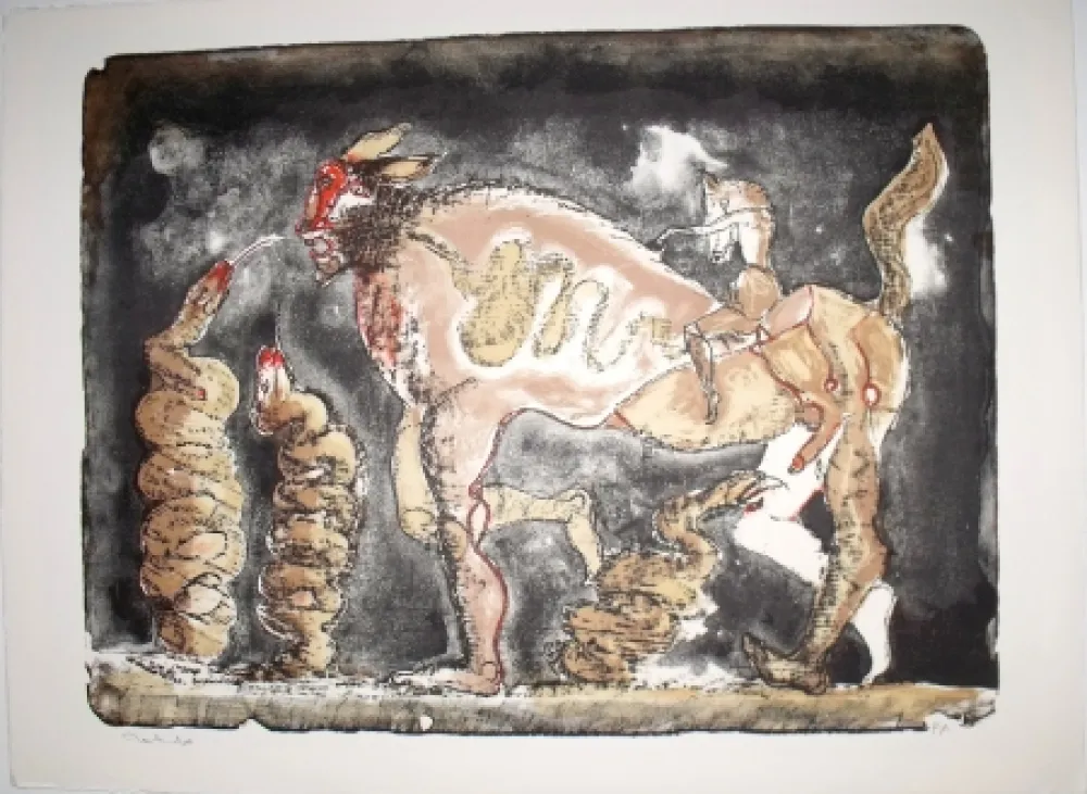 Litografía Toledo - La Suma de la Serpiente