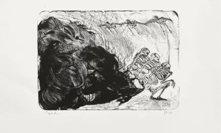 Litografía Toledo - Recuerdos de Mexico III