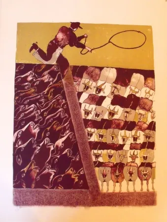 Litografía Toledo - Sans titre