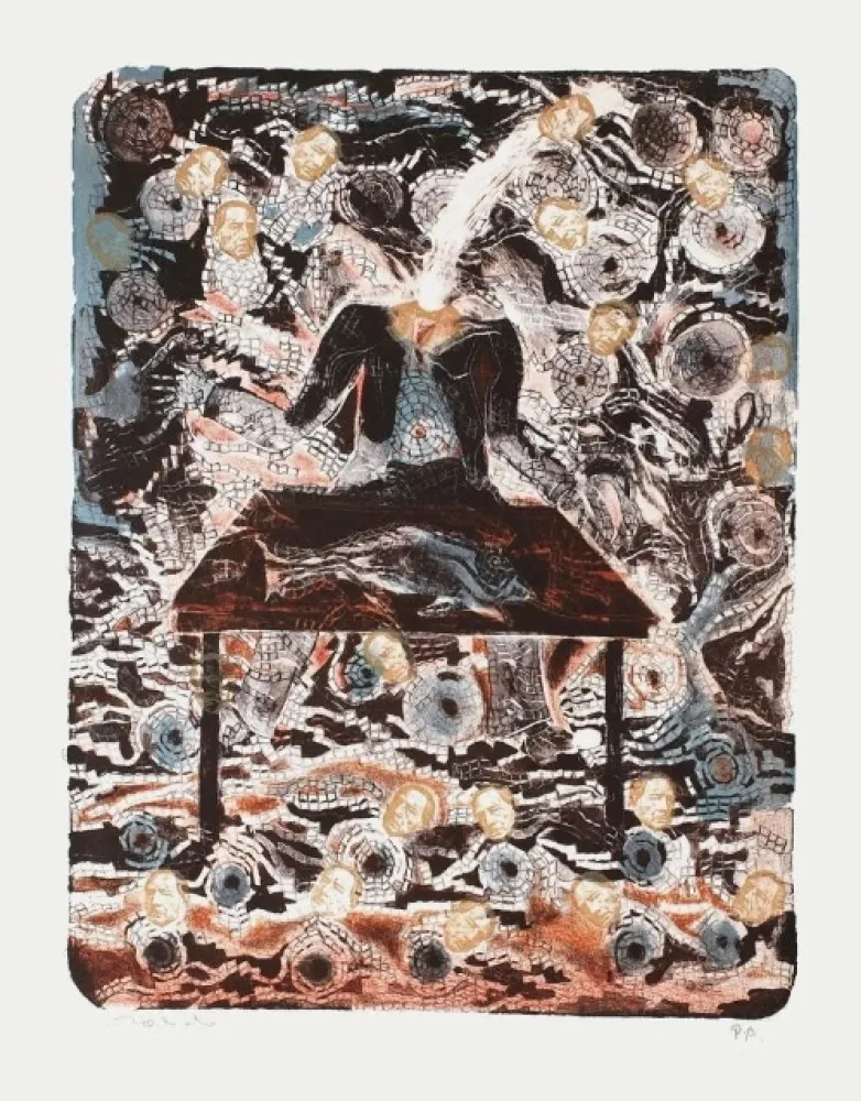 Litografía Toledo - Sans titre