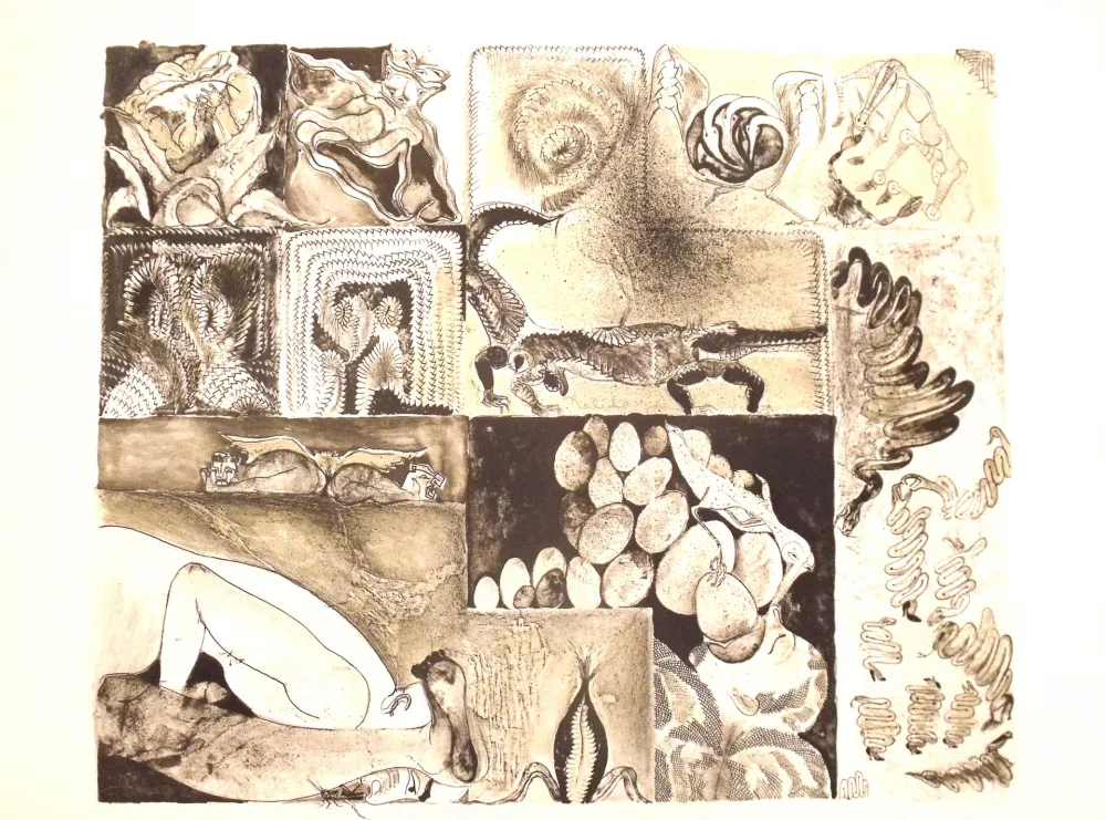 Litografía Toledo - Sans Titre 