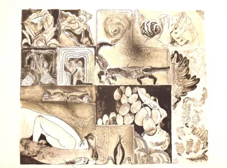 Litografía Toledo - Sans Titre 